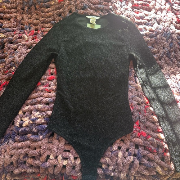 h&m black sparkly bodysuit - Picture 2 of 3